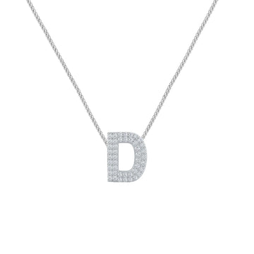 Silver Letter D Charm