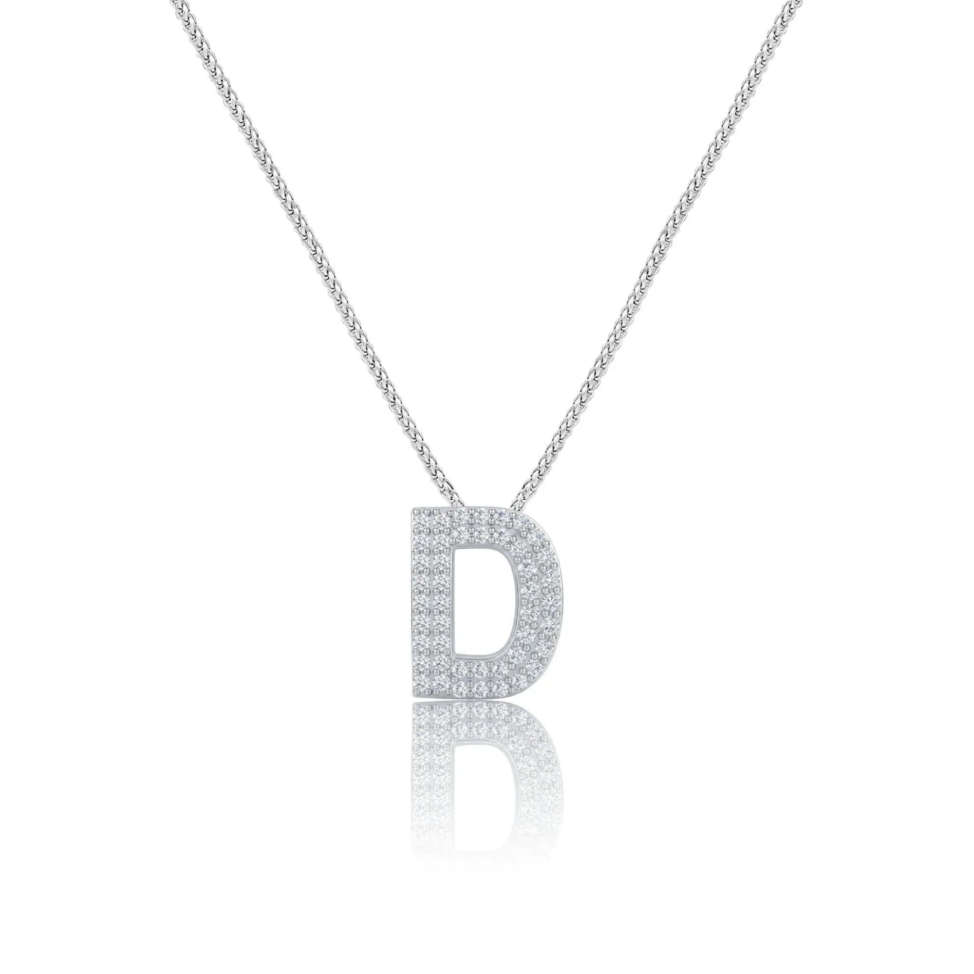 Silver Letter D Charm