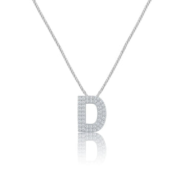 Silver Letter D Charm
