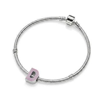 Pink Letter D Charm