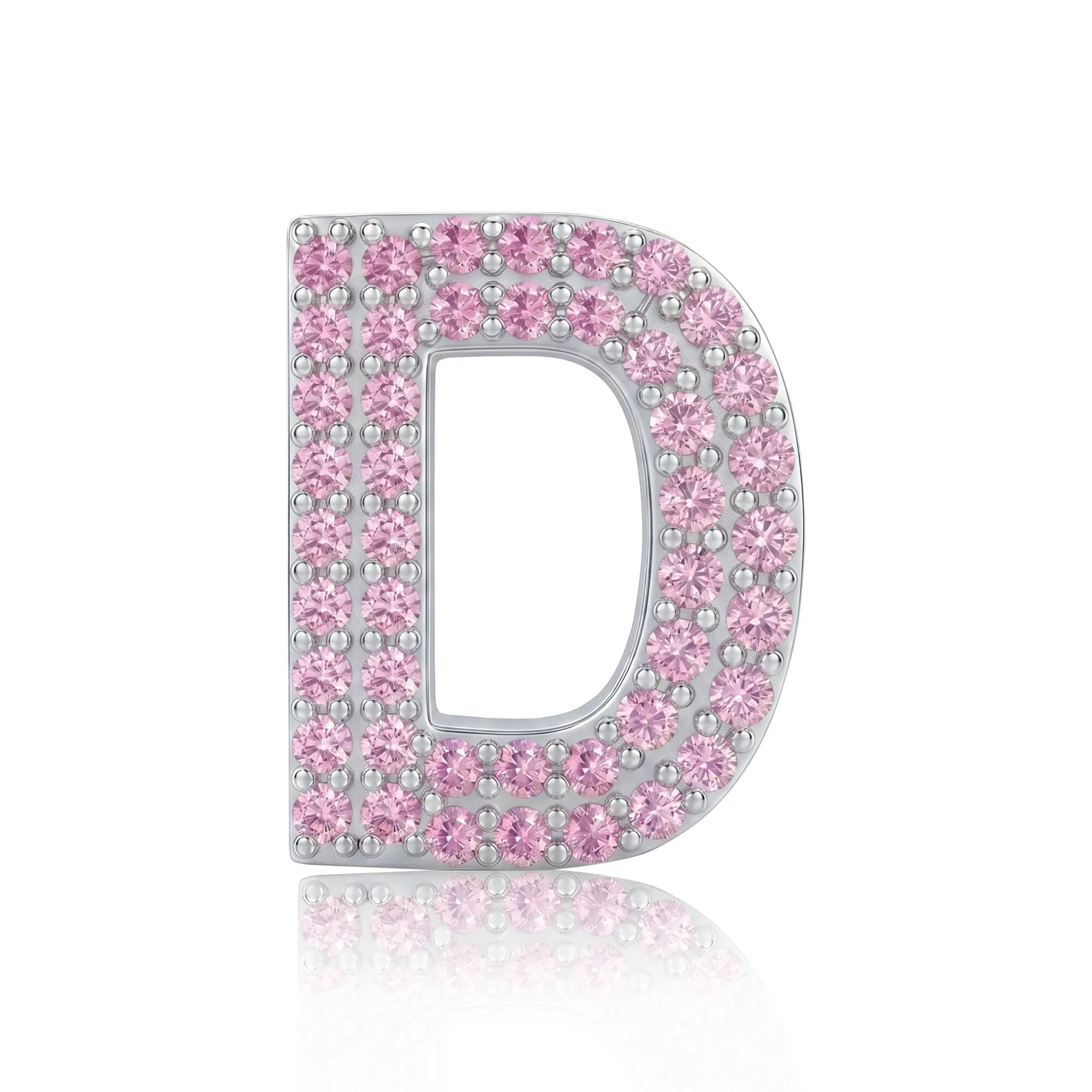 Pink Letter D Charm