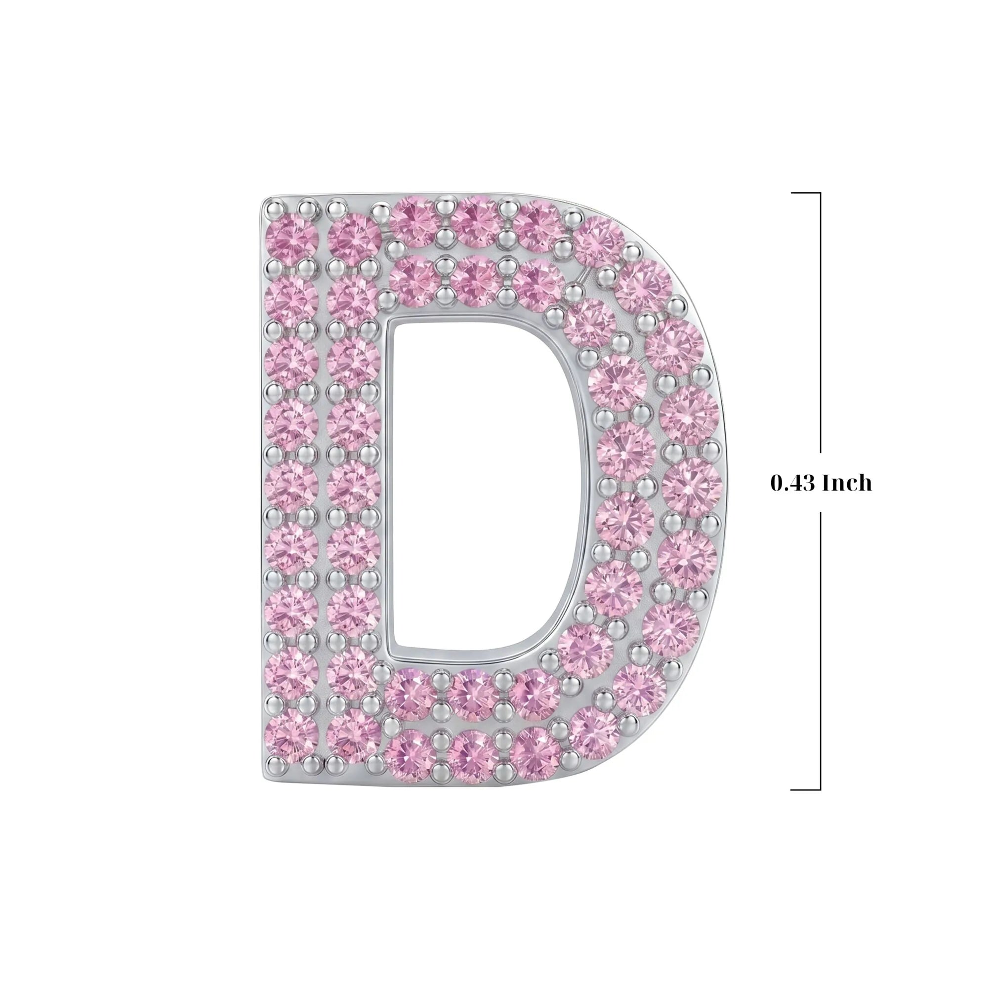 Pink Letter D Charm