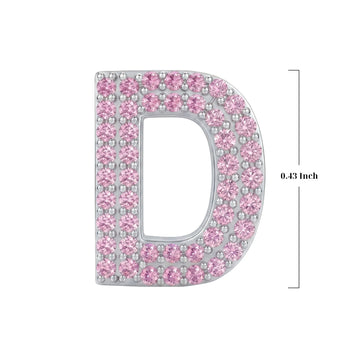 Pink Letter D Charm