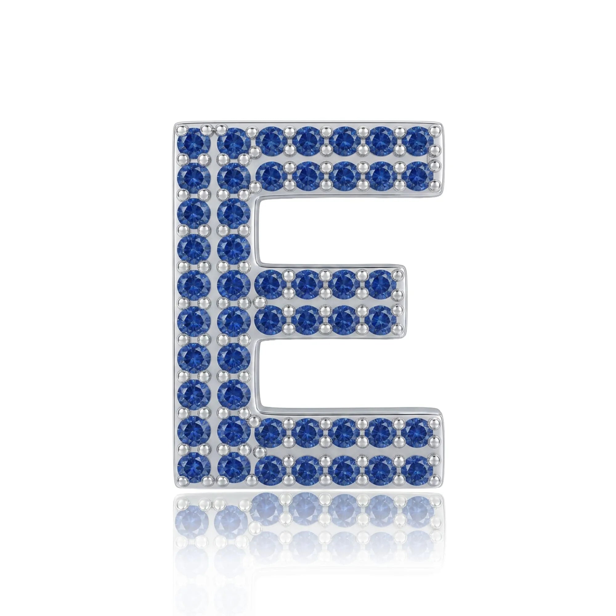 Blue Letter E / Epsilon Charm