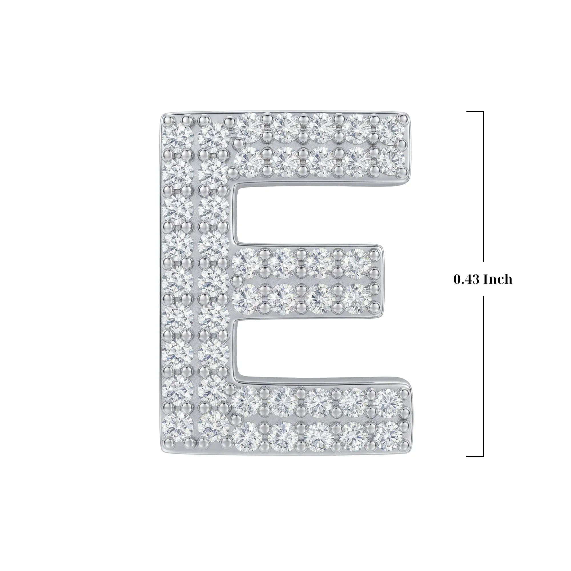 Silver Letter E / Epsilon Charm