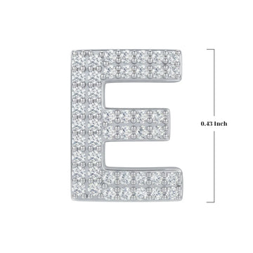 Silver Letter E / Epsilon Charm