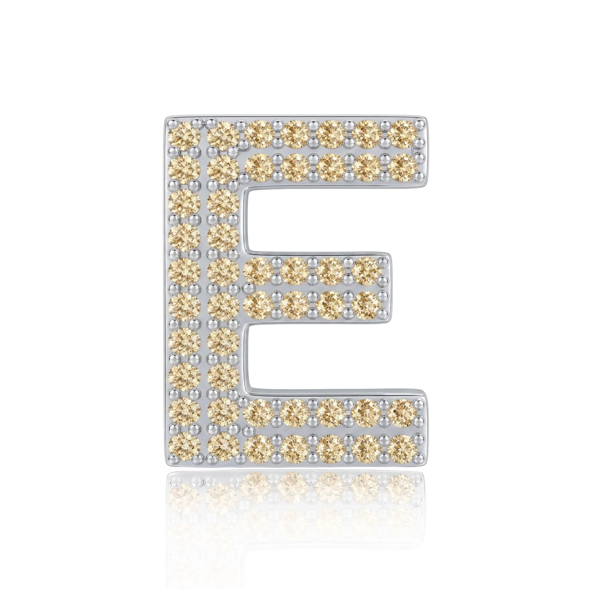 Gold Letter E / Epsilon Charm