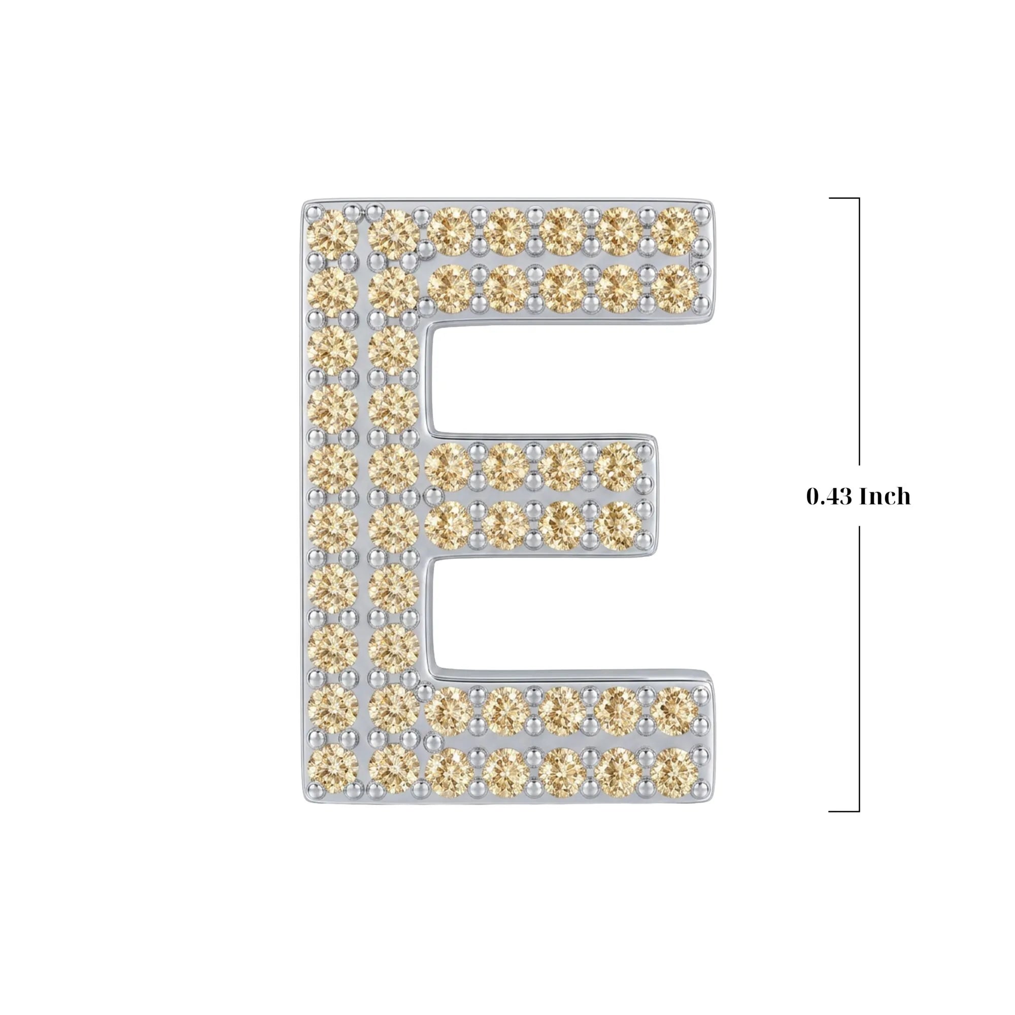 Gold Letter E / Epsilon Charm