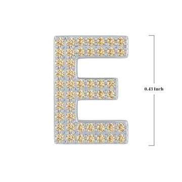 Gold Letter E / Epsilon Charm