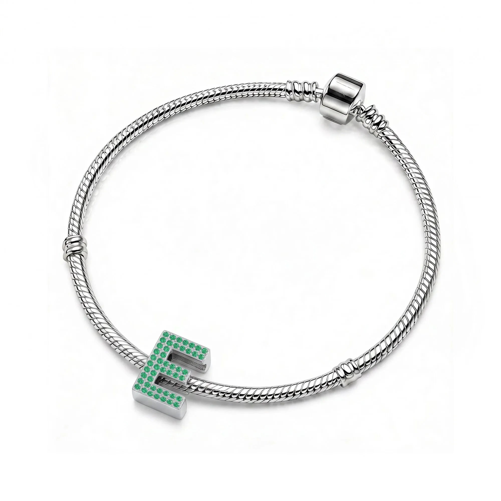Green Letter E / Epsilon Charm