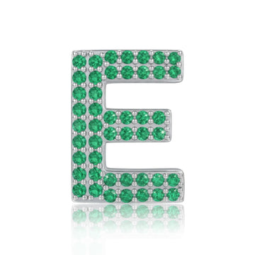Green Letter E / Epsilon Charm