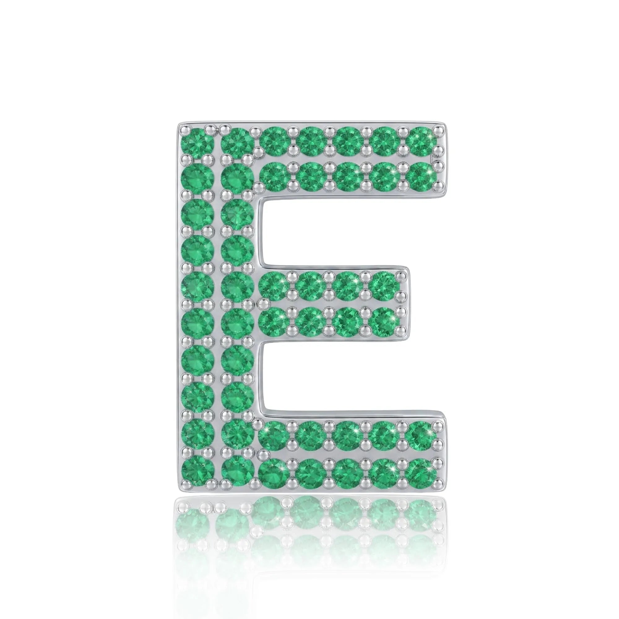 Green Letter E / Epsilon Charm