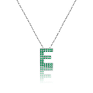 Green Letter E / Epsilon Charm