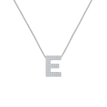Silver Letter E / Epsilon Charm