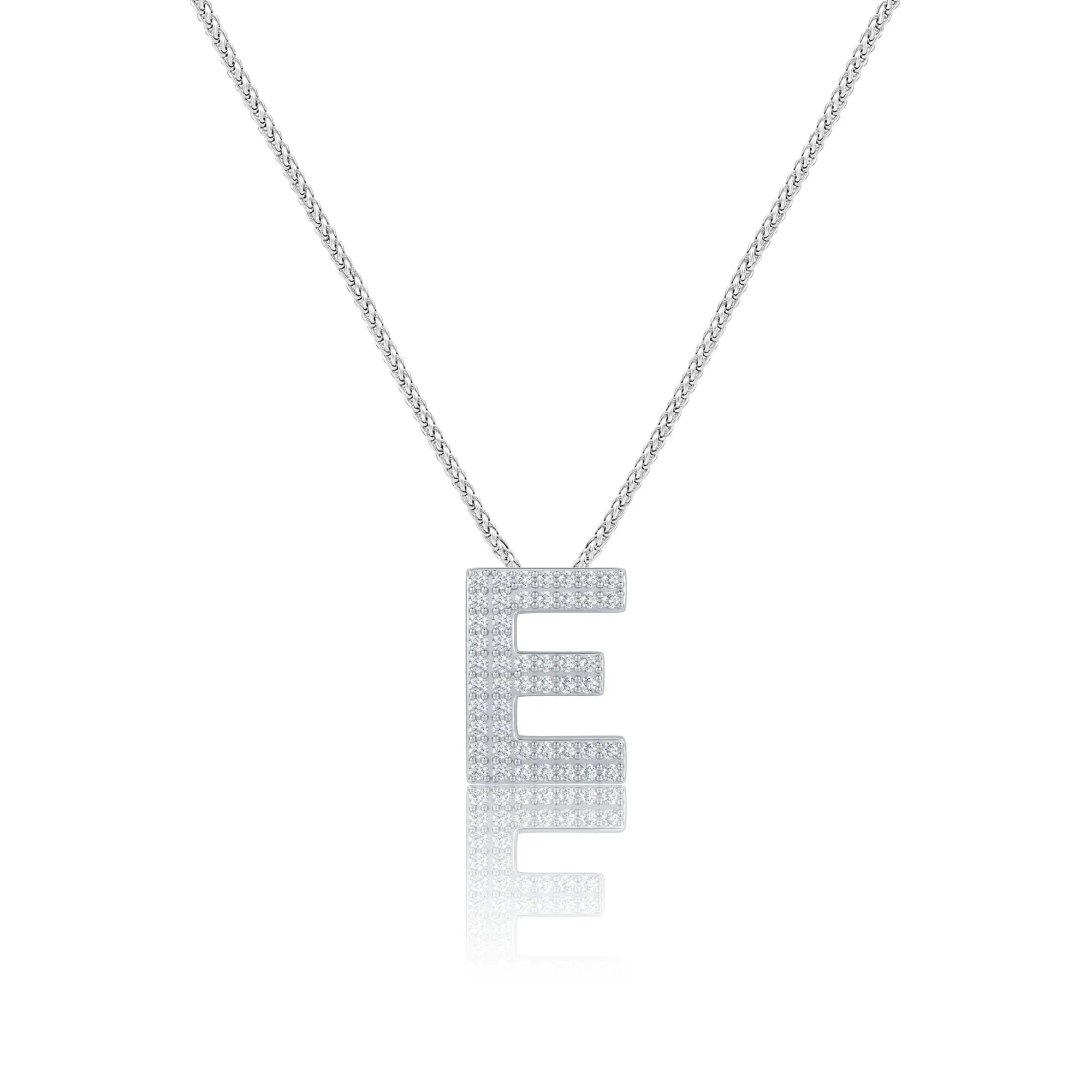 Silver Letter E / Epsilon Charm