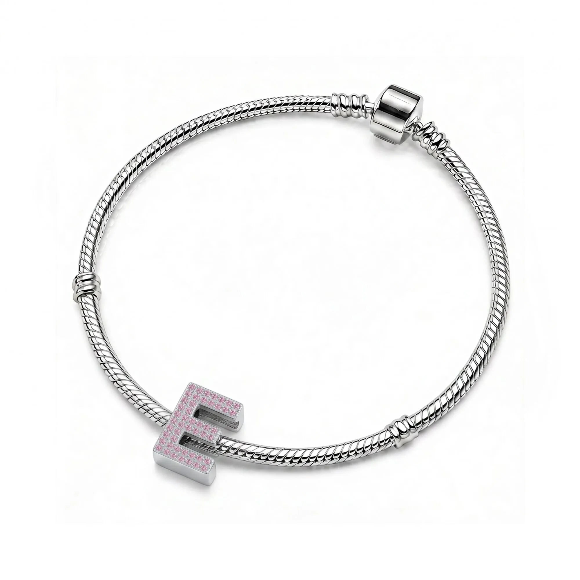 Pink Letter E / Epsilon Charm