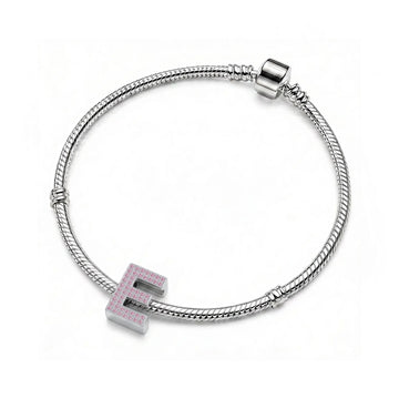 Pink Letter E / Epsilon Charm