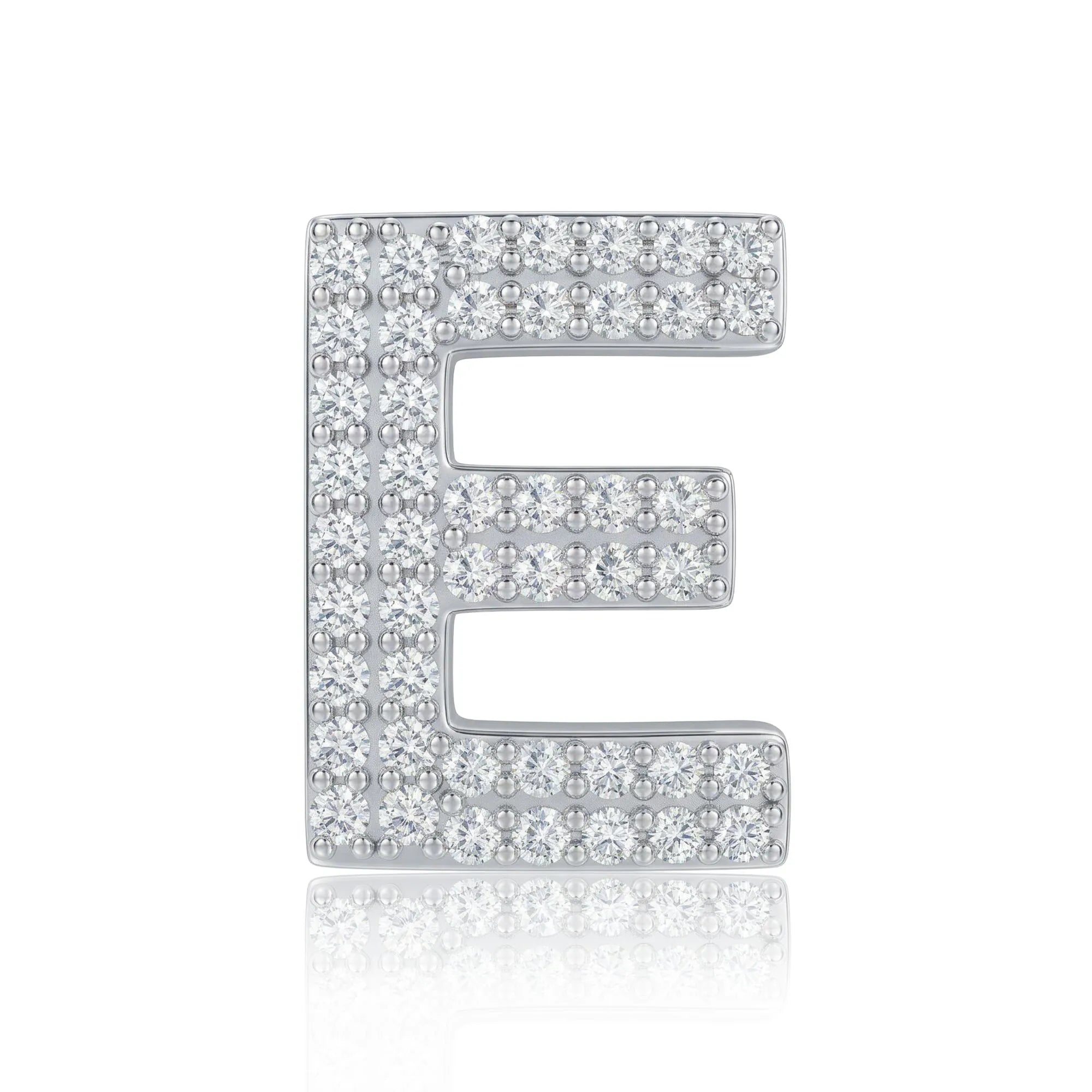 Silver Letter E / Epsilon Charm