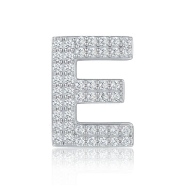 Silver Letter E / Epsilon Charm