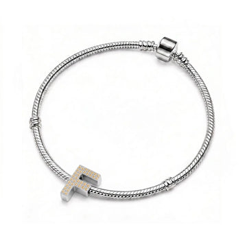 Gold Letter F Charm
