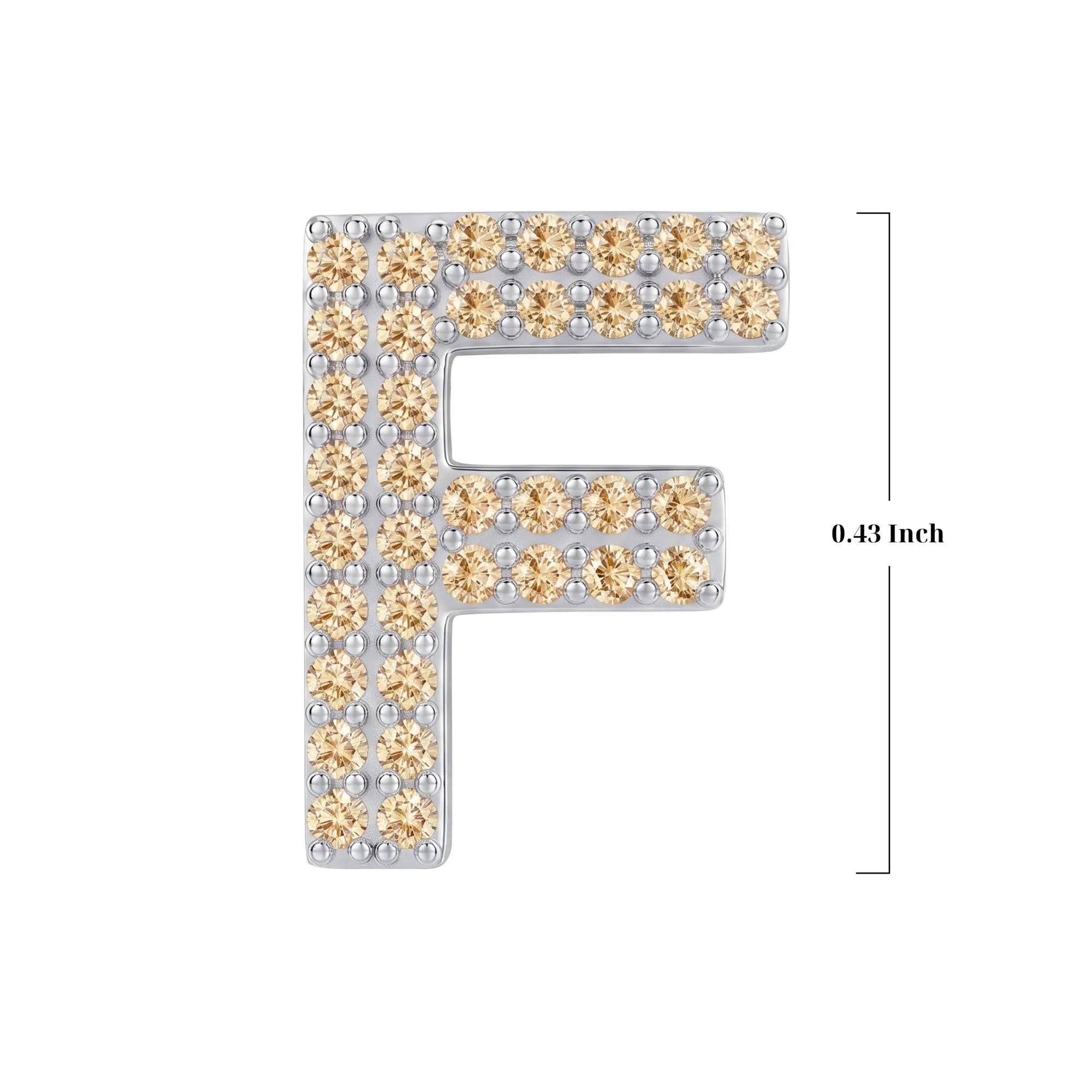 Gold Letter F Charm