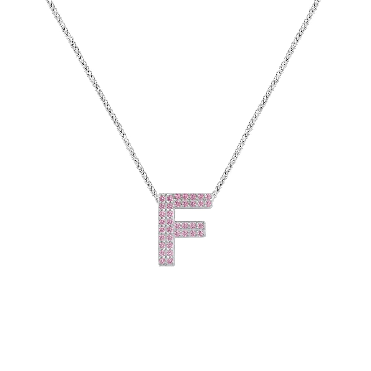 Pink Letter F Charm