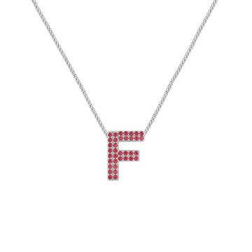 Red Letter F Charm
