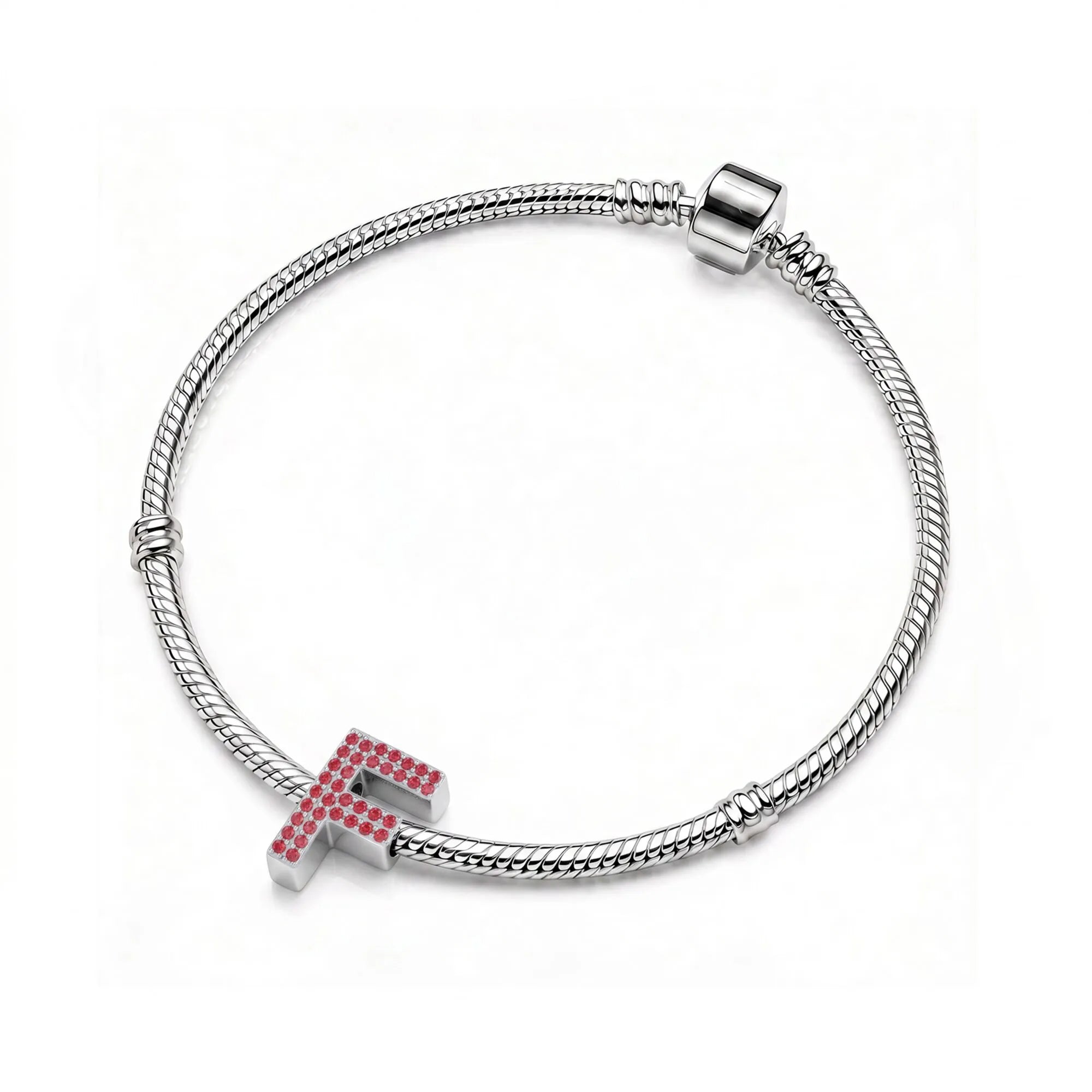 Red Letter F Charm