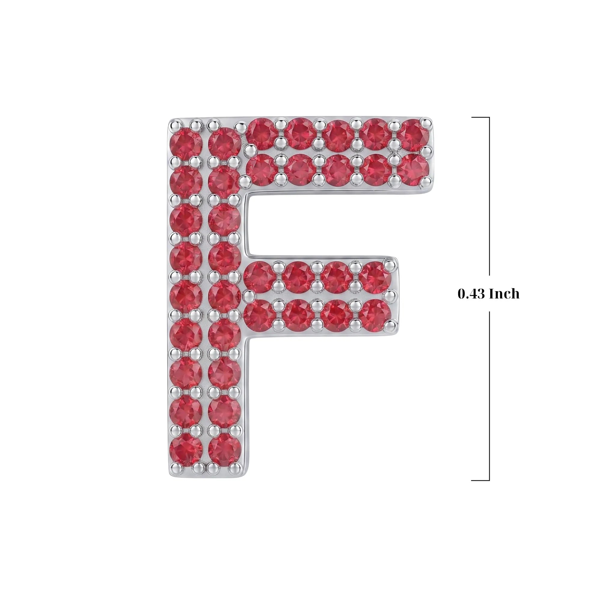 Red Letter F Charm