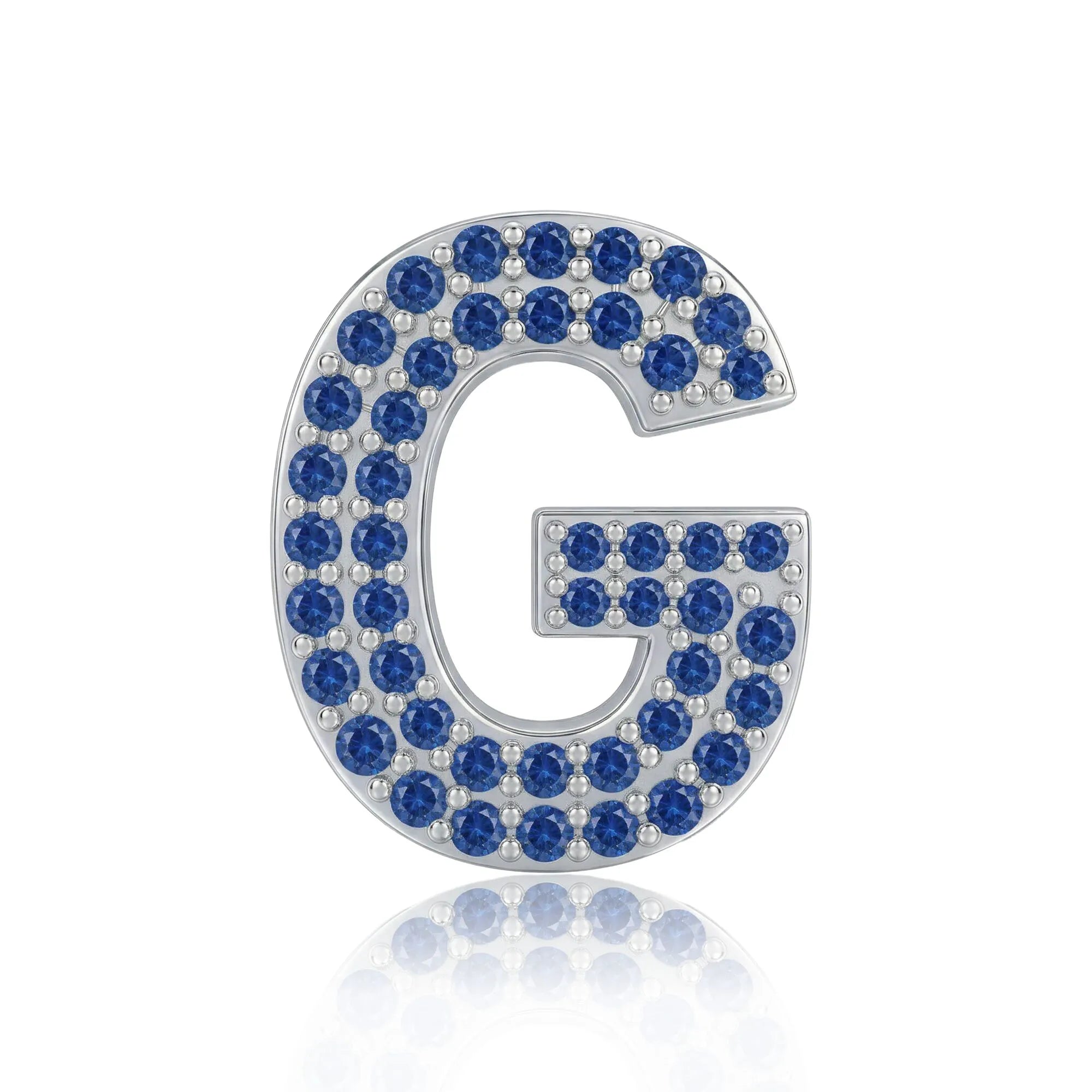 Blue Letter G Charm