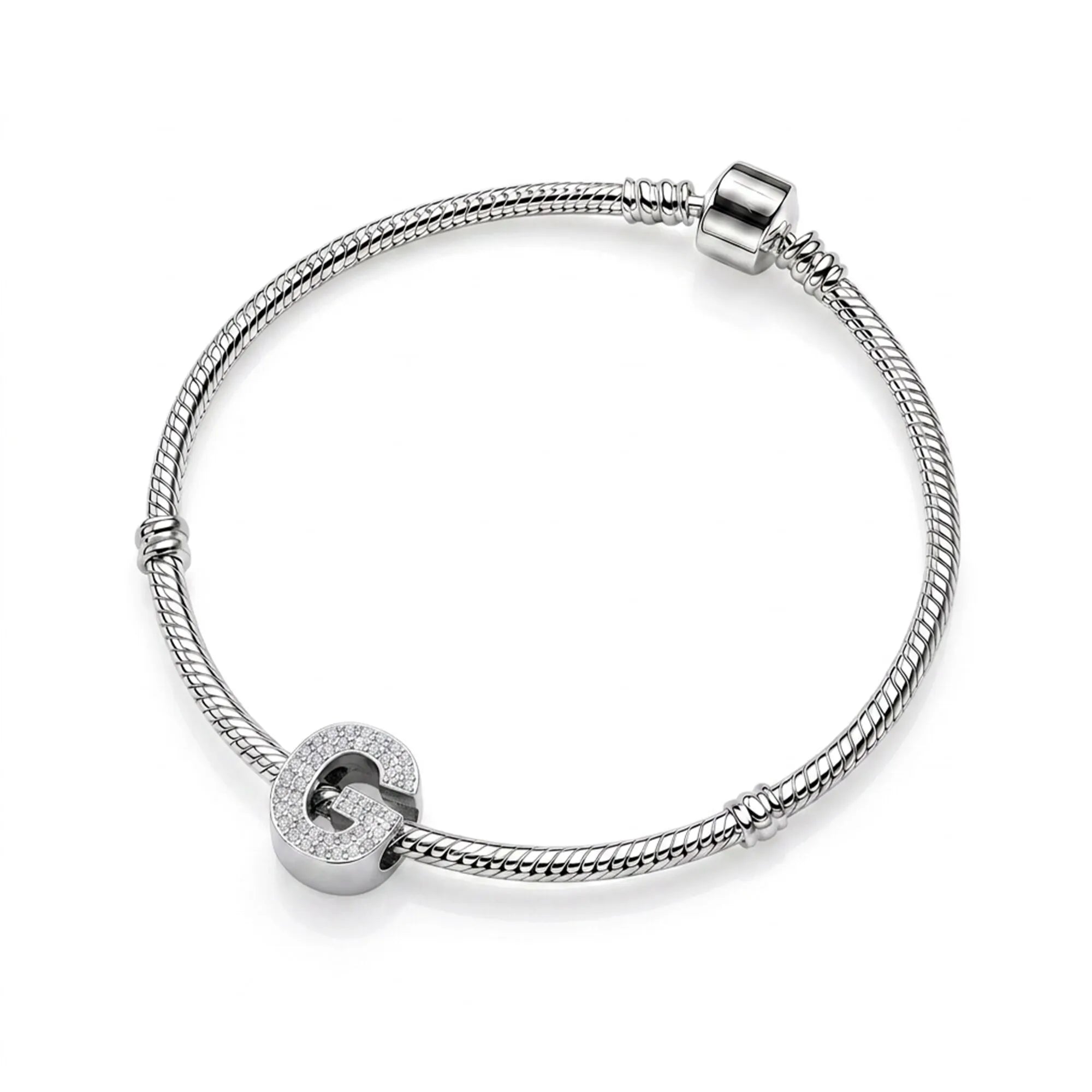 Silver Letter G Charm