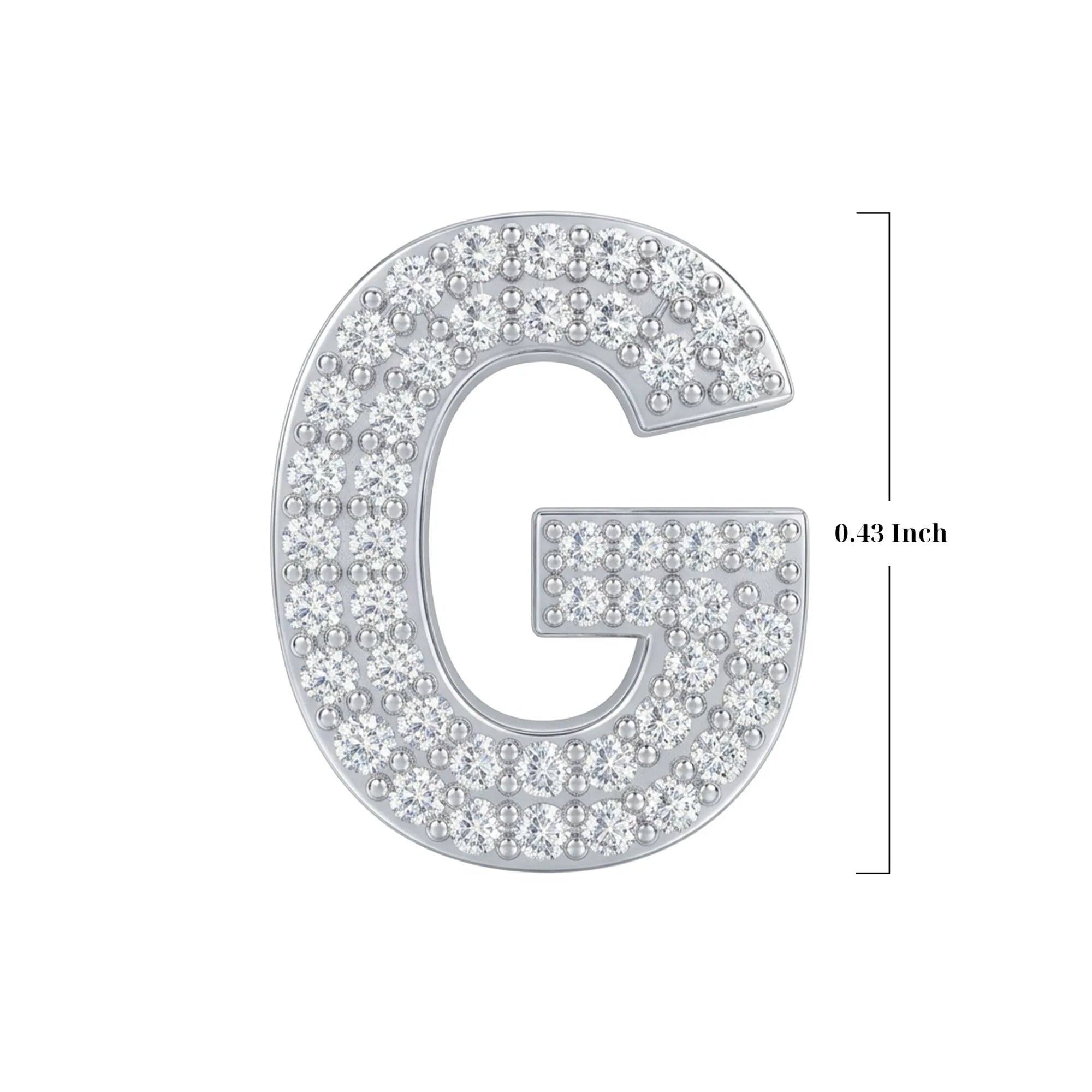 Silver Letter G Charm