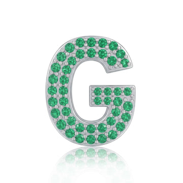 Green Letter G Charm