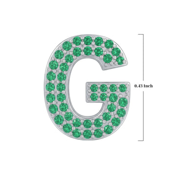 Green Letter G Charm