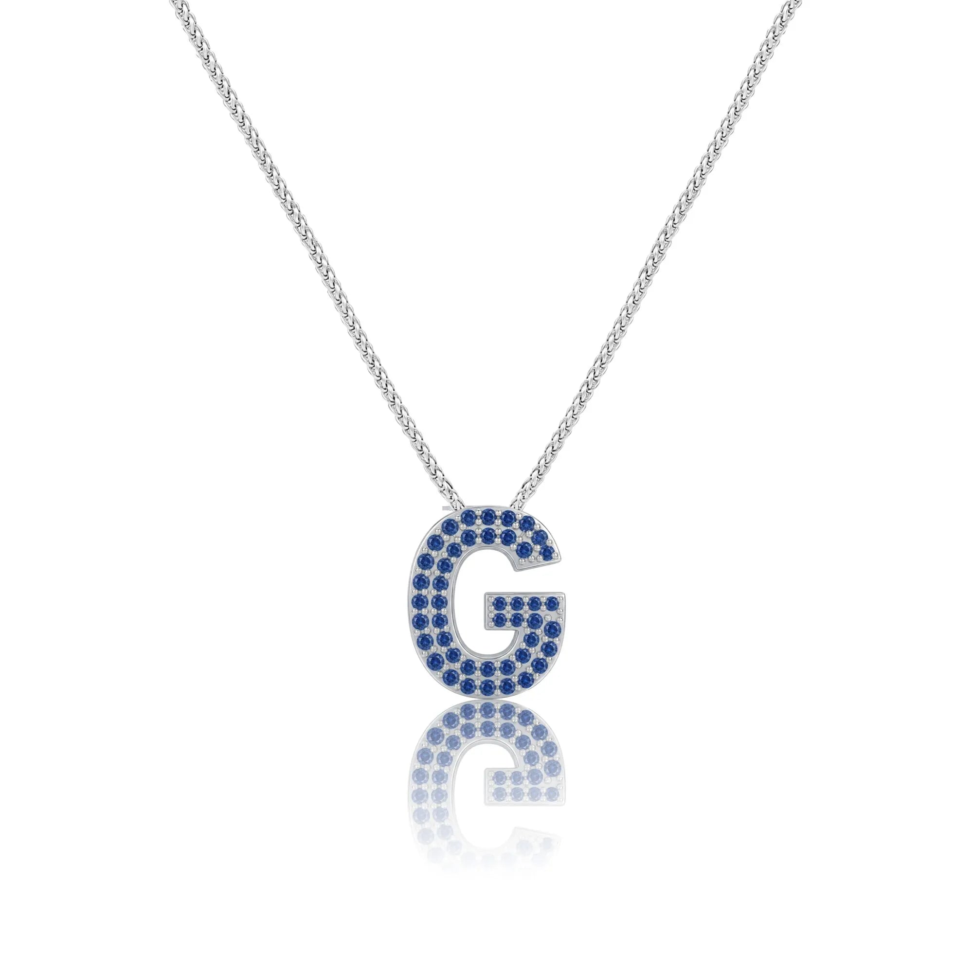 Blue Letter G Charm