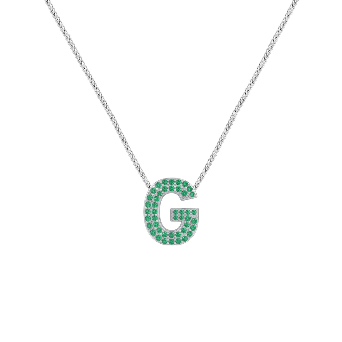 Green Letter G Charm