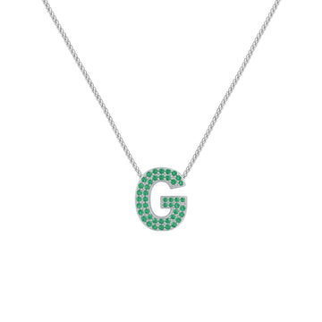 Green Letter G Charm