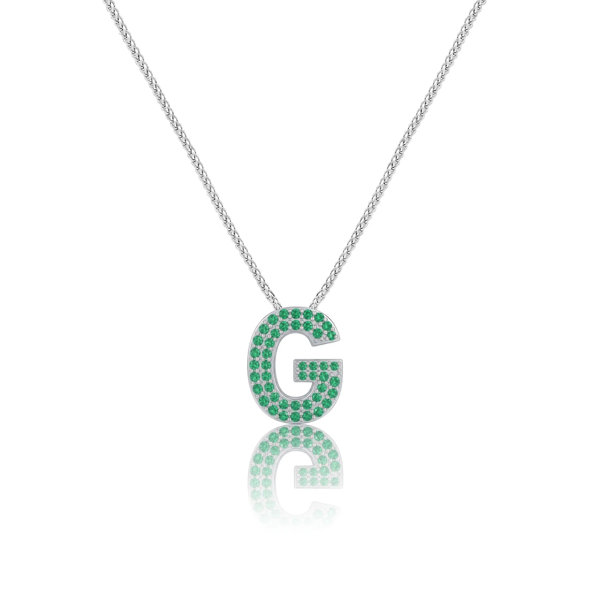 Green Letter G Charm