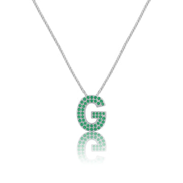 Green Letter G Charm