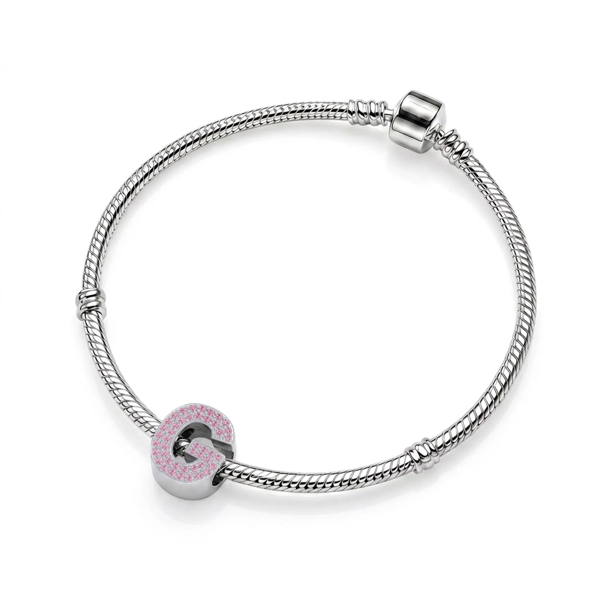 Pink Letter G Charm
