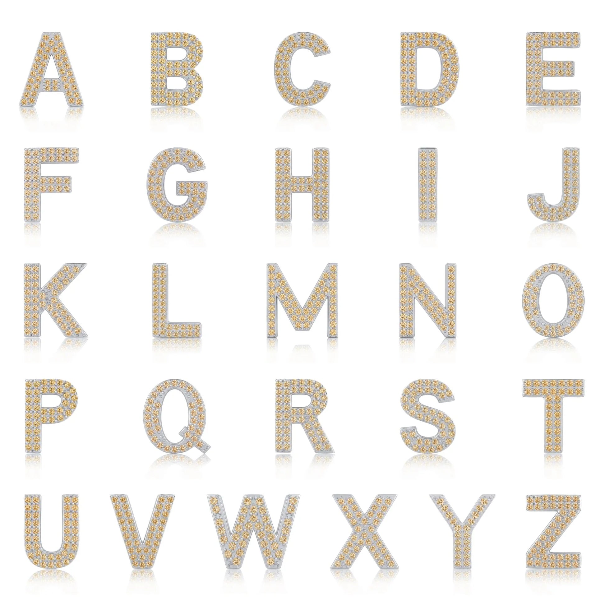 Gold Letter Λ / Lambda Charm with available English letter styles