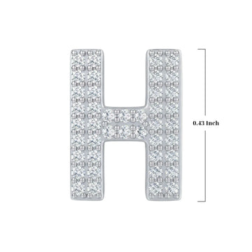 Silver Letter H / Eta Charm