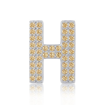 Gold Letter H / Eta Charm