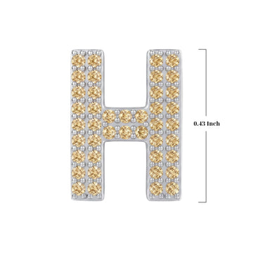 Gold Letter H / Eta Charm