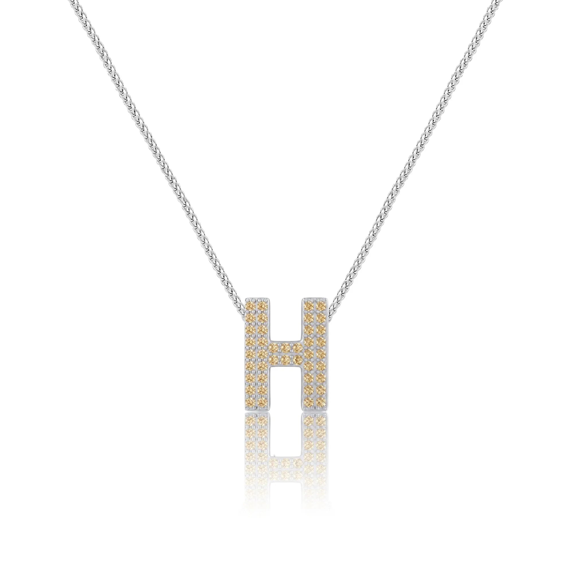Gold Letter H / Eta Charm