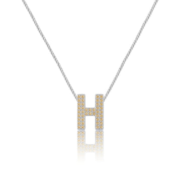 Gold Letter H / Eta Charm