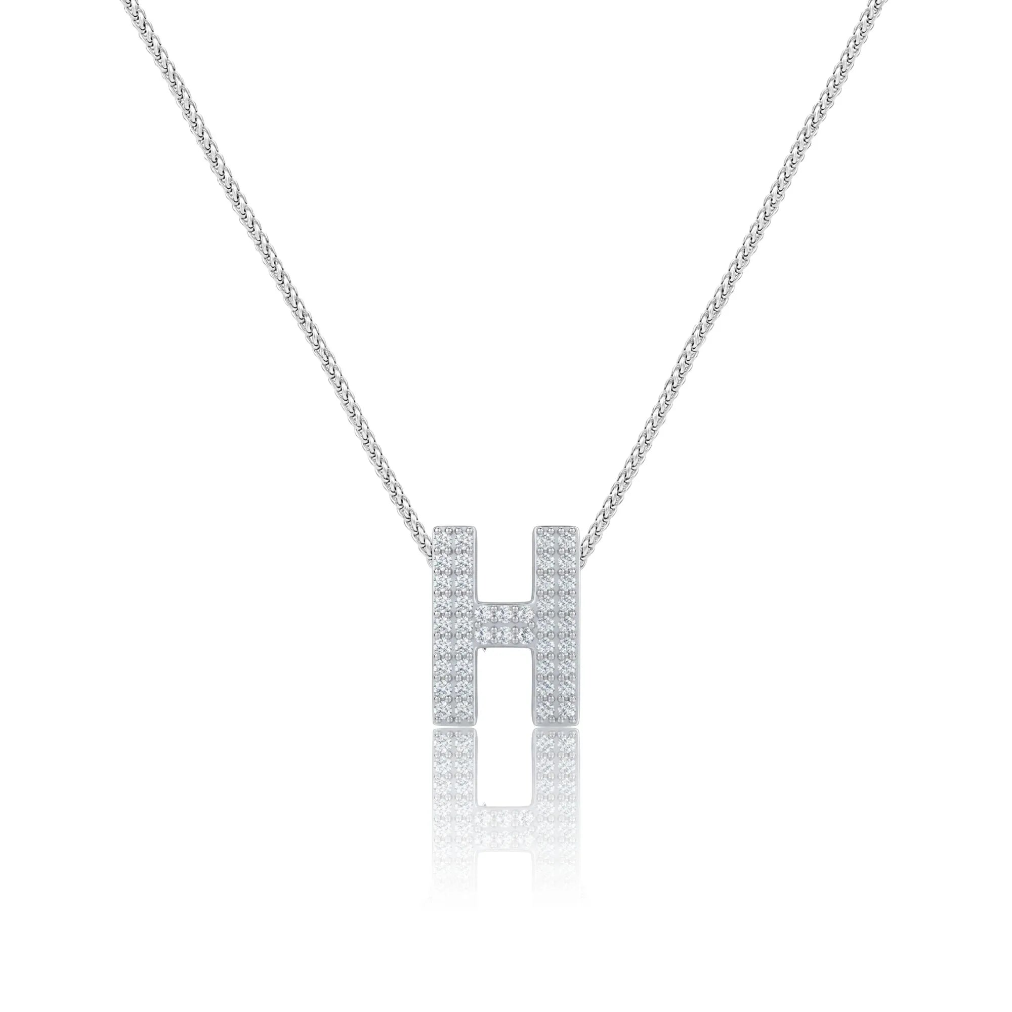 Silver Letter H / Eta Charm