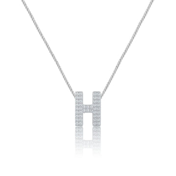 Silver Letter H / Eta Charm