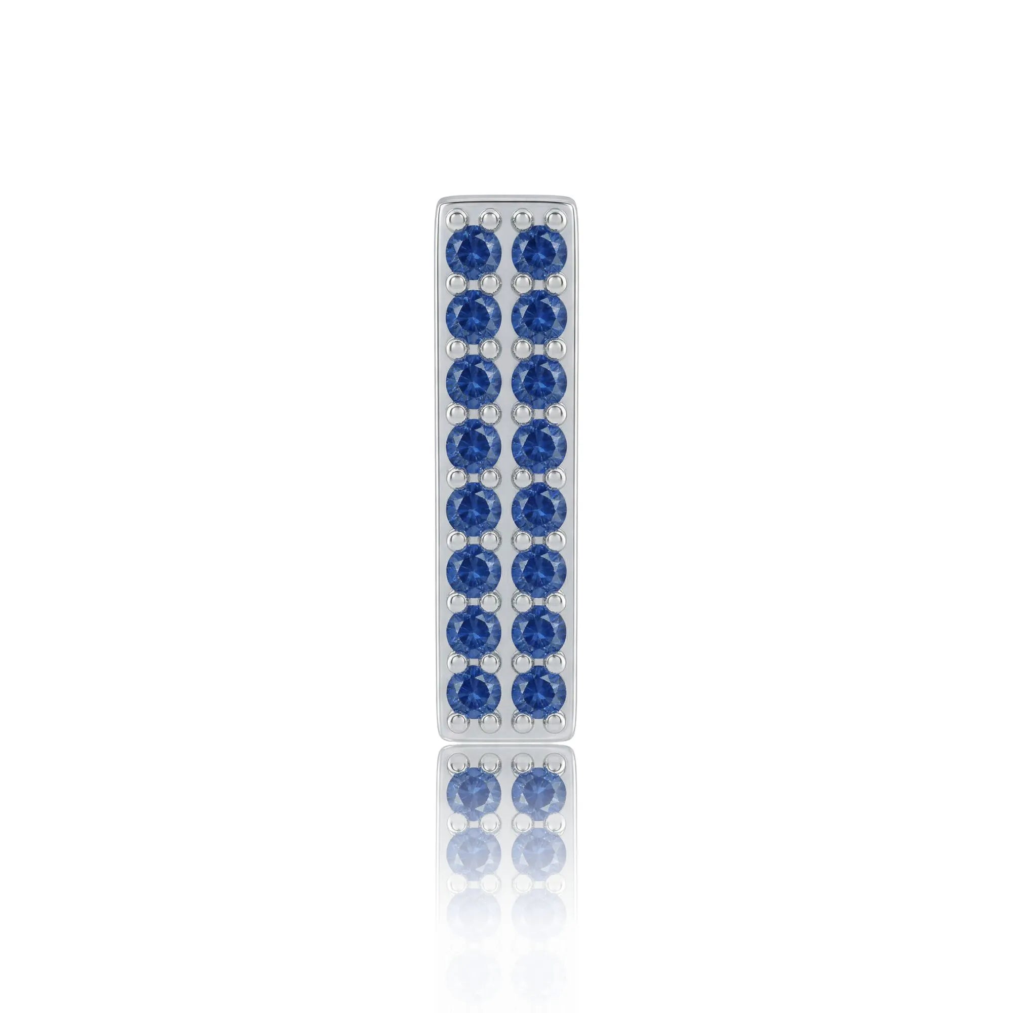 Blue Letter I / Iota Charm