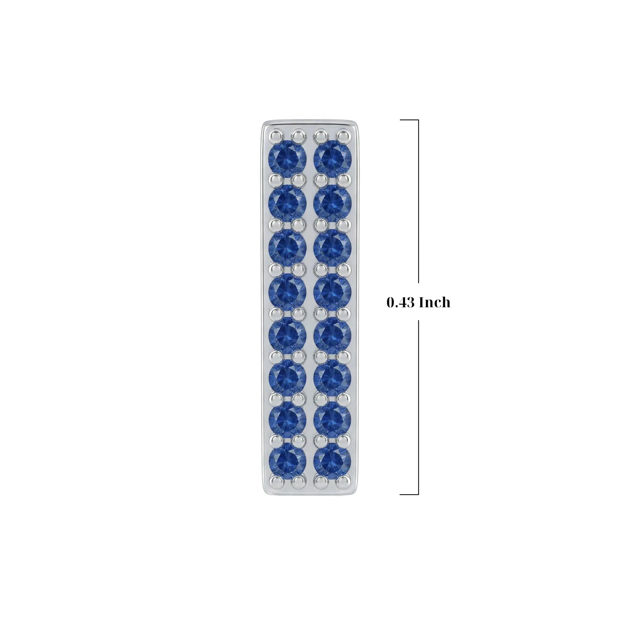 Blue Letter I / Iota Charm